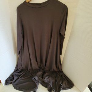 CHI CHI Gray Womens Solid Dress Style #3833 Pockets M medium